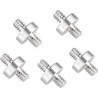 Adaptador de tornillo CAMVATE de doble extremo macho de 1/4"-20 macho a rosca macho de 1/4"-20
