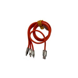 Cable RGBlink 3-In-1 USB Quick Charge Cable, Lightning, USB-C, Micro B