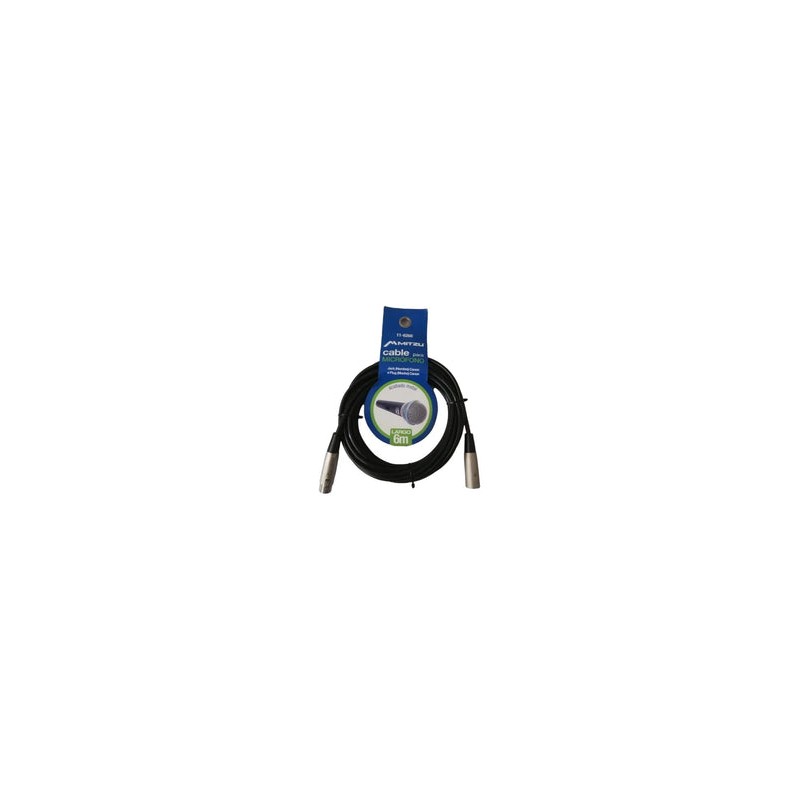 Cable XLR Hembra a Plug Macho Mitzu 6.3m 11-6160