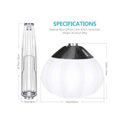 Difusor Neewer Globo Lantern 65 cms Montaje Bowens