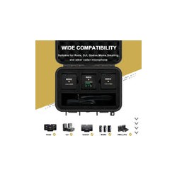 Estuche rígido para micrófonos Liyirui para Wireless Go