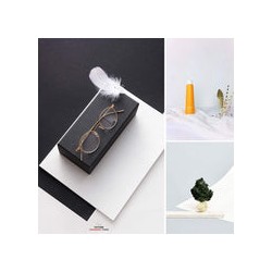 Juego de 4 Rollos de Papel 70x120 cms (Negro, Blanco, Gris, Verde)