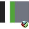 Juego de 4 Rollos de Papel 70x120 cms (Negro, Blanco, Gris, Verde)
