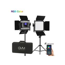 Kit de 2 Lámparas GVM 800D RGB Studio