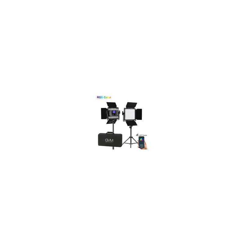 Kit de 2 Lámparas GVM 800D RGB Studio
