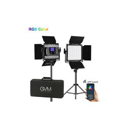 Kit de 2 Lámparas GVM 800D RGB Studio