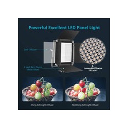 Kit de 2 Lámparas Neewer RED / BLUE, LED-NL660 LED Bicolor con Pedestales