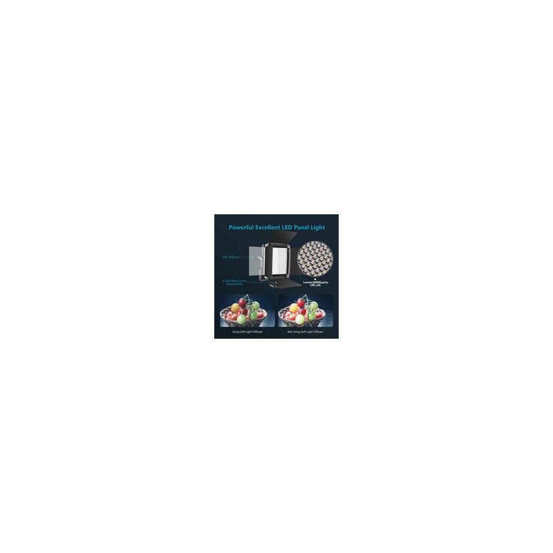 Kit de 2 Lámparas Neewer RED / BLUE, LED-NL660 LED Bicolor con Pedestales