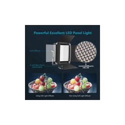 Kit de 2 Lámparas Neewer RED / BLUE, LED-NL660 LED Bicolor con Pedestales