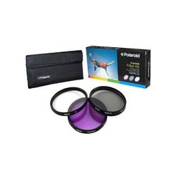 Kit de 3 Filtros Polaroid 62mm (UV, Circular Polarizado y Florescent)