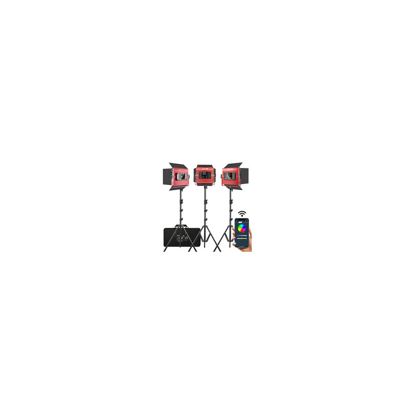 Kit de 3 lámparas GVM 1200D-3L