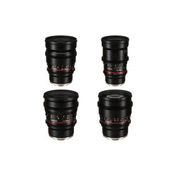Kit de 4 Lentes Rokinon Cine DS Lens Montura Sony E (16mm, 35mm, 50mm y 85mm)