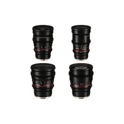 Kit de 4 Lentes Rokinon T1.5 Cine DS montura Sony E (24mm, 35mm, 50mm y 85mm)