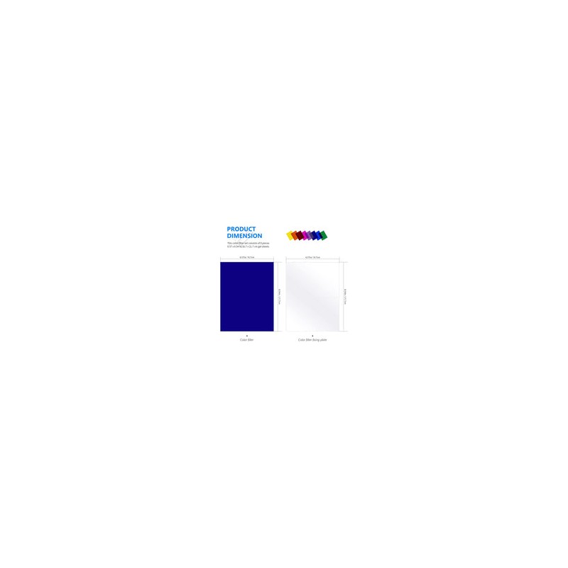 Kit de 8 Filtros de color Neewer para Lámpara Led 660