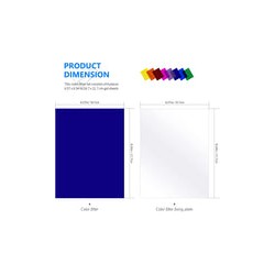 Kit de 8 Filtros de color Neewer para Lámpara Led 660