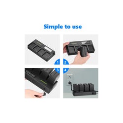 Kit de Cargador Cuadrúple y 4 baterías NP-F970 Neewer