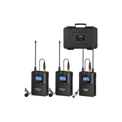 Kit Dual Lavalier inalámbrico Comica CVM-WM200(A)