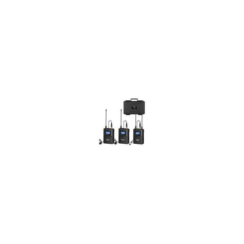 Kit Dual Lavalier inalámbrico Comica CVM-WM200(A)