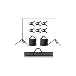 Kit Portafondos Neewer 2.10 x 3 mts con 6 pinzas y 2 bolsas arena
