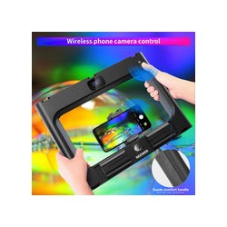 Kit VideoRig con lámpara RGB Neewer 10100582 con 2 baterías y cargador doble