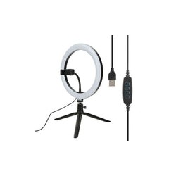 Lámpara Anillo Ouyawi 8" con Mini Tripié, Selfie Stick, Disparador