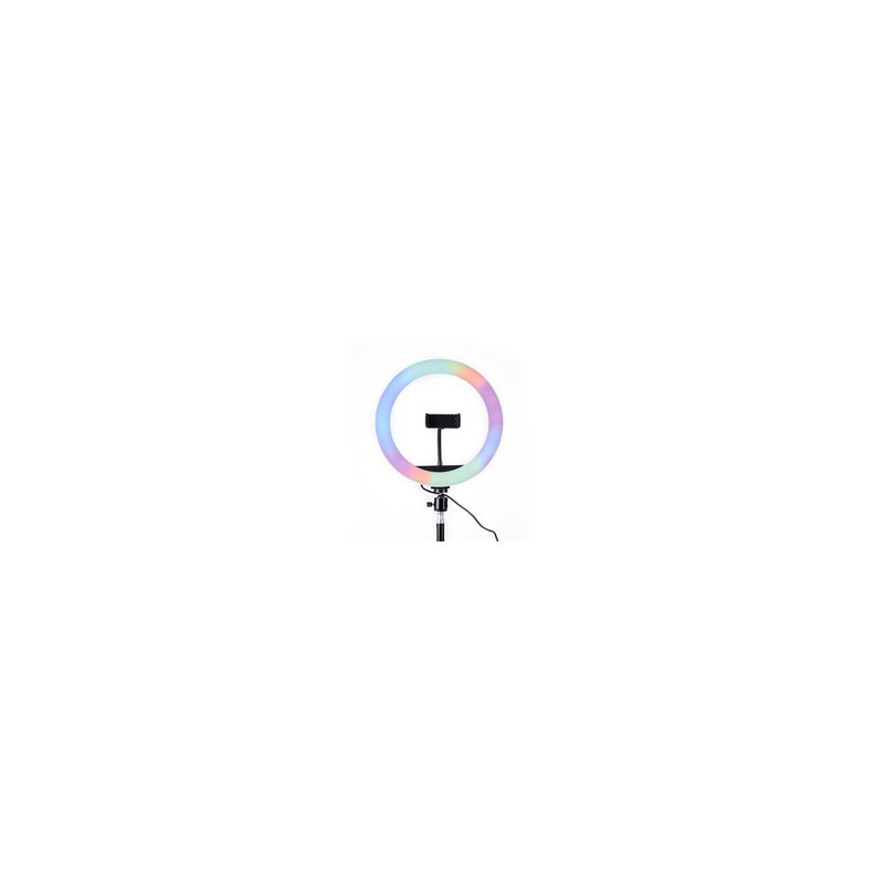 Lámpara de Anillo de 10" RGB MJ26 con tripiél