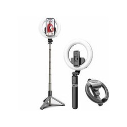 Lámpara de Anillo de 6.5" con Selfie Stick, tripié  y Bluetooth L07
