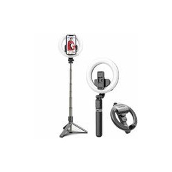 Lámpara de Anillo de 6.5" con Selfie Stick, tripié  y Bluetooth L07