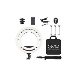 Lámpara de Anillo Doble RGB GVM Ring-18