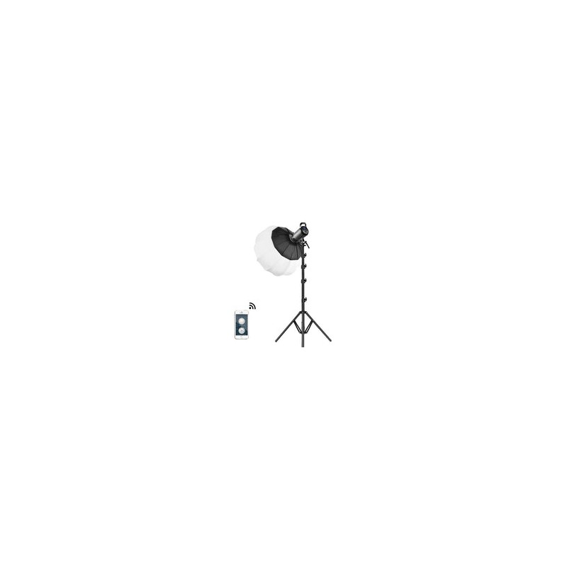 Lámpara Fresnel GVM G100W Bi-Color Led con Softbox Lantern