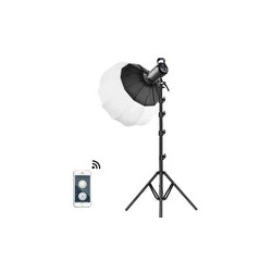 Lámpara Fresnel GVM G100W Bi-Color Led con Softbox Lantern