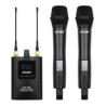 Kit 2 Micros Mano Inalámbricos Acemic DV-500 H+H