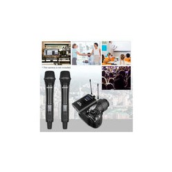 Kit 2 Micros Mano Inalámbricos Acemic DV-500 H+H