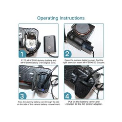 Adaptador A/C Y D/C Power 2000 AC-FZ100 para Sony A9,A7III, ARIII