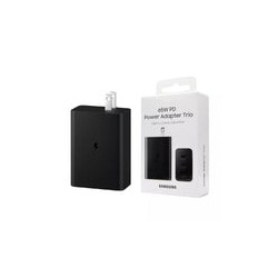 Adaptador Cargador Samsung 65W Super Fast Trio (USB-C x 2, USB-A Port)