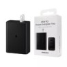 Adaptador Cargador Samsung 65W Super Fast Trio (USB-C x 2, USB-A Port)