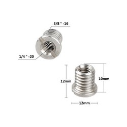 Adaptador de micro tornillo CAMVATE hembra de 1/4"-20 a 3/8"-16 macho