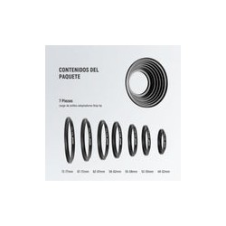 Anillo Adaptador Neewer 7 Piezas 49mm-77mm