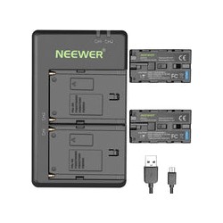 Kit de Cargador Doble y 2 baterías NPF-970 Neewer