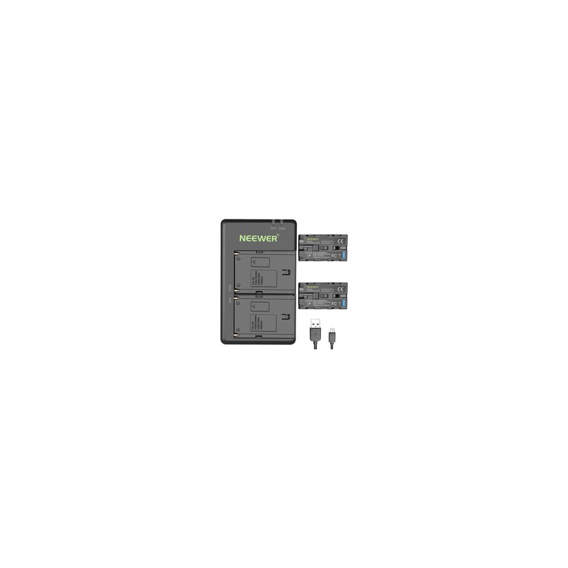 Kit de Cargador Doble y 2 baterías NPF-970 Neewer
