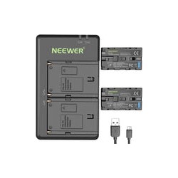 Kit de Cargador Doble y 2 baterías NPF-970 Neewer
