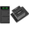 Kit de Cargador Doble y 2 baterías NPF-970 GVM VM-F970